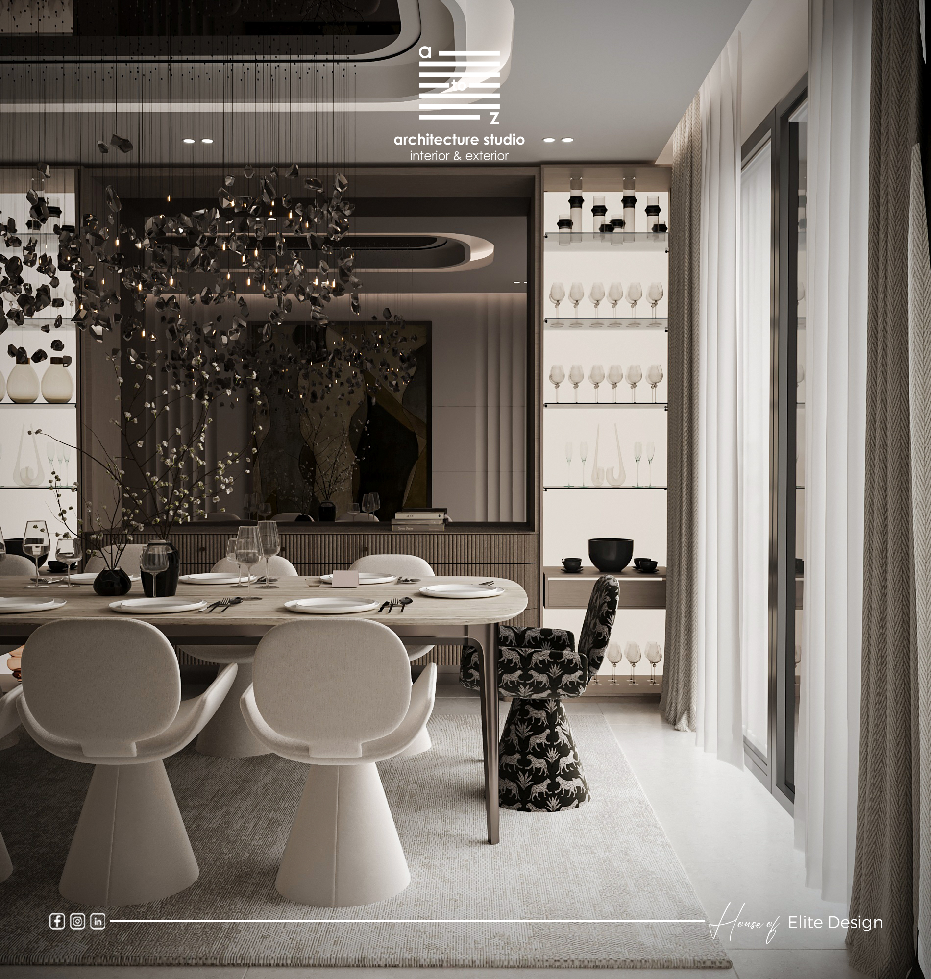 简约餐厅丨United Arab EmiratesAbu Dhabi丨A2Z Architects™-12