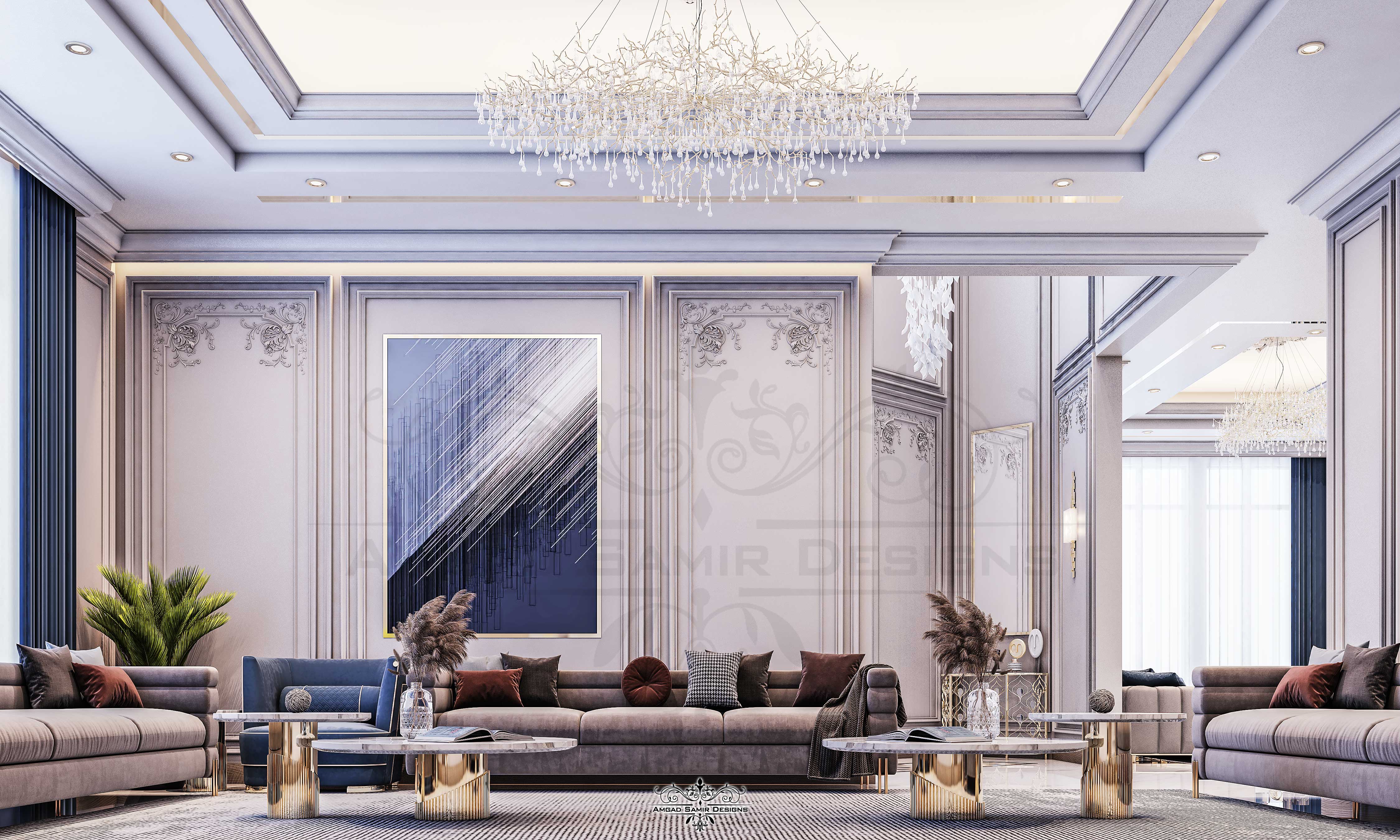 Neo Classic Modern for the ground floor of a villa-1