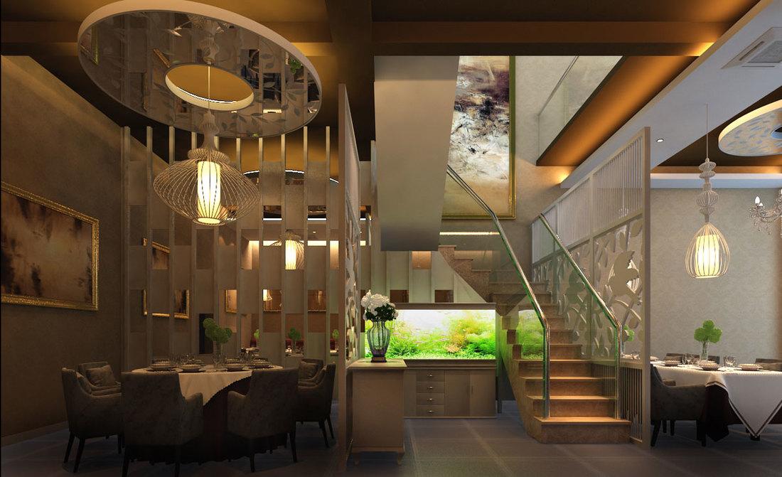 时代奥城商业街现代餐厅设计-8