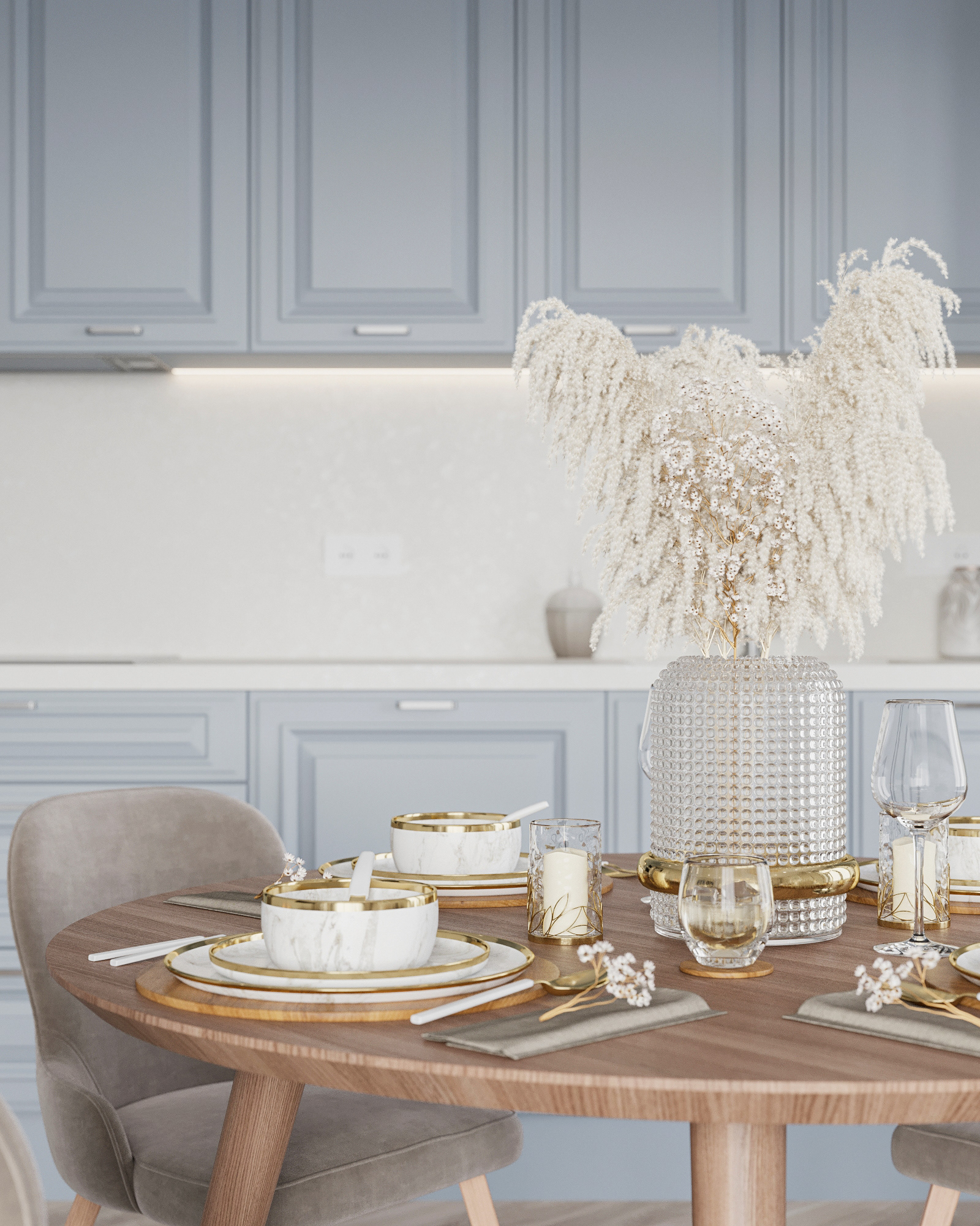 经典风格客厅与厨房设计丨@oreshksvetlana-10