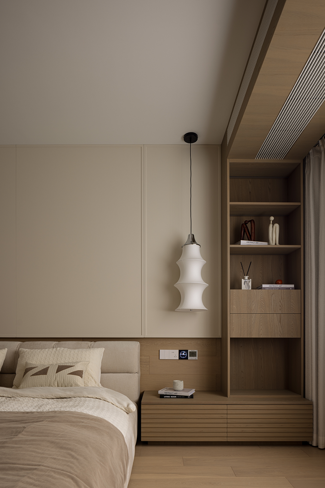 140㎡原木风奶油色公寓设计丨中国浙江丨陈芮蕊-28