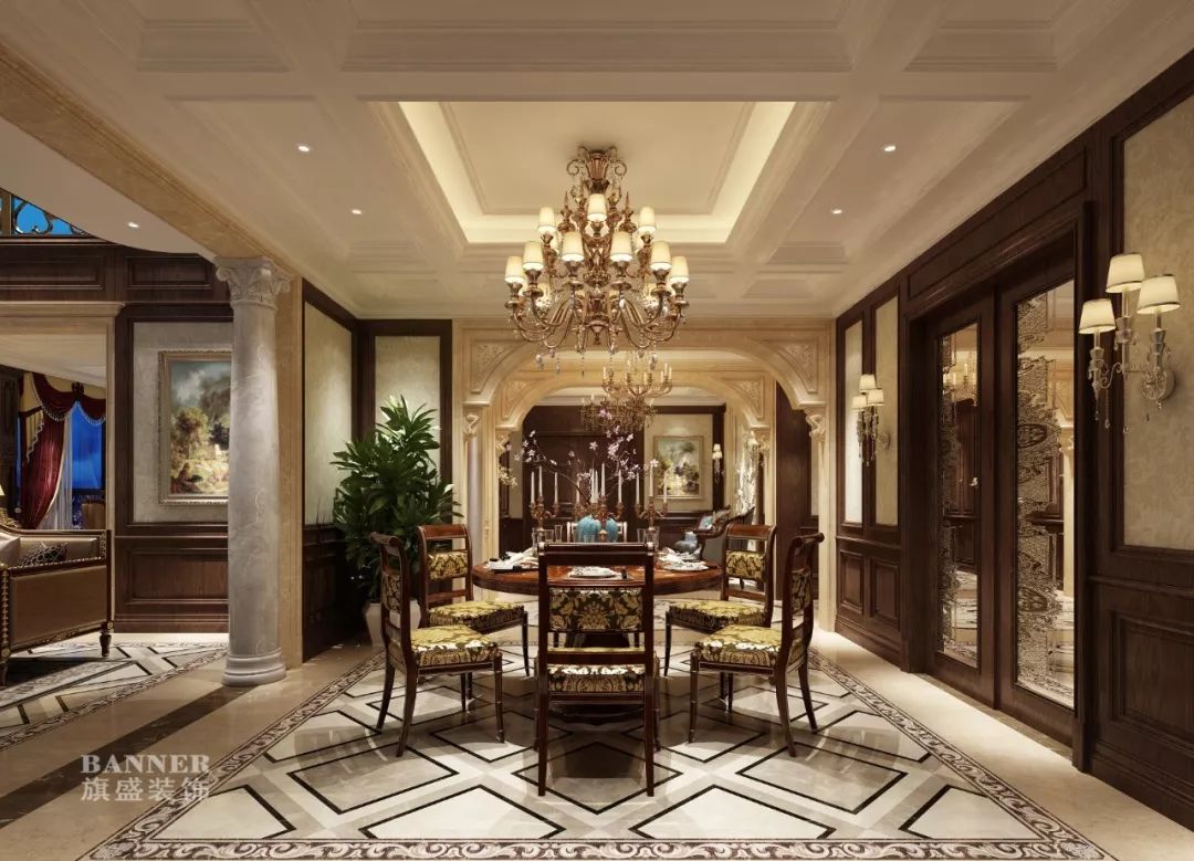 西安绿地生态城别墅 | 美式风格的家,温馨而典雅-49