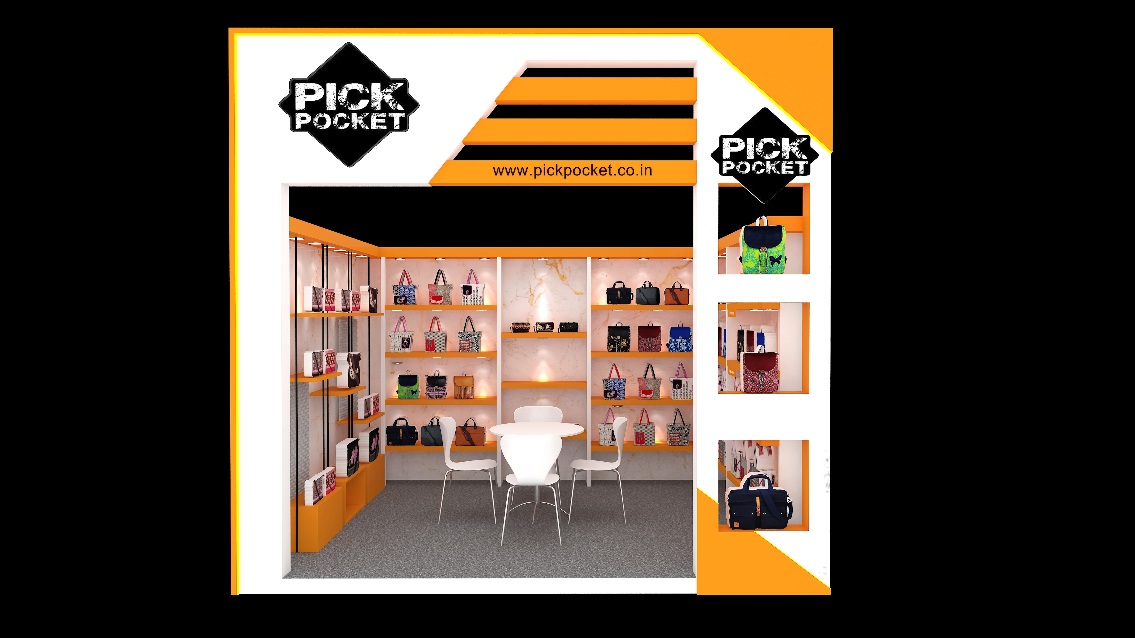 one side open stall-1