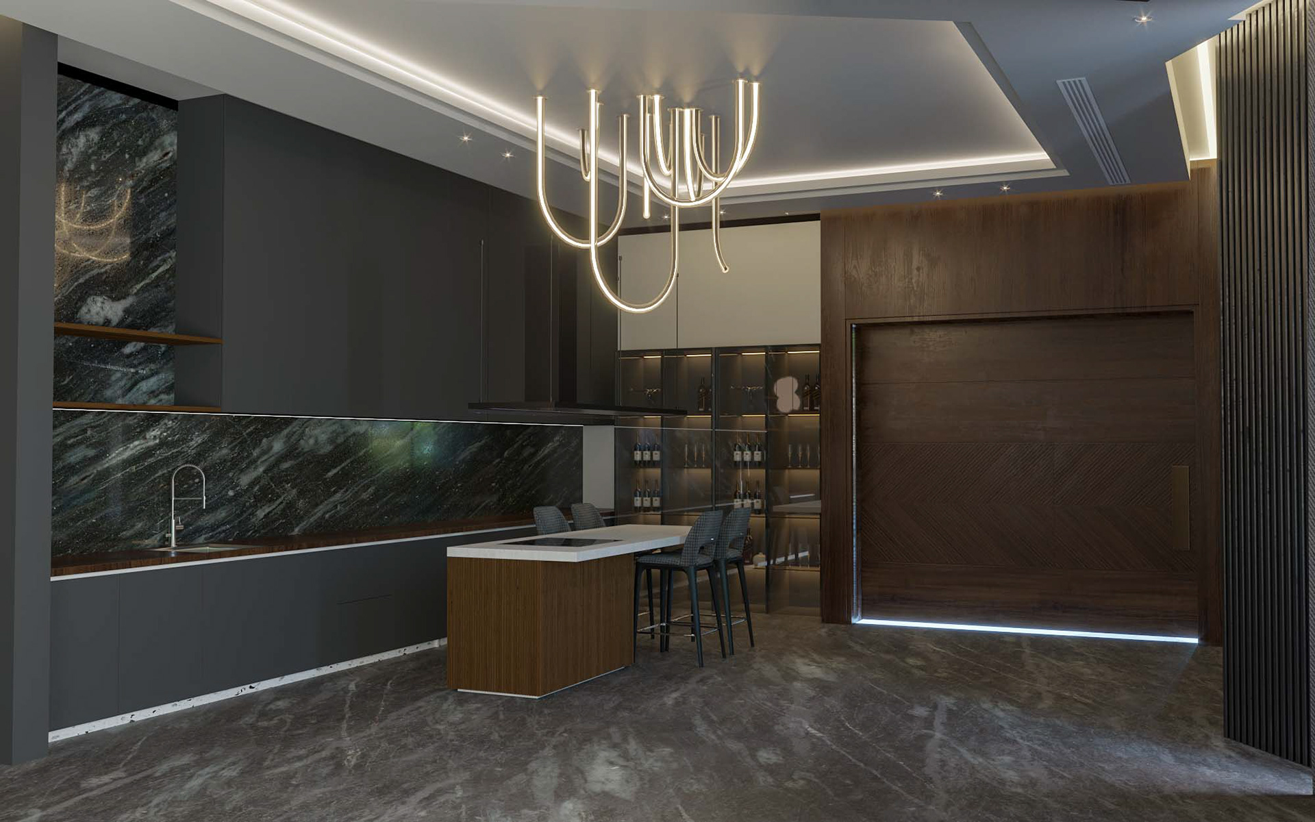 沙特阿拉伯别墅项目  一层接待处丨Tempo A.-7