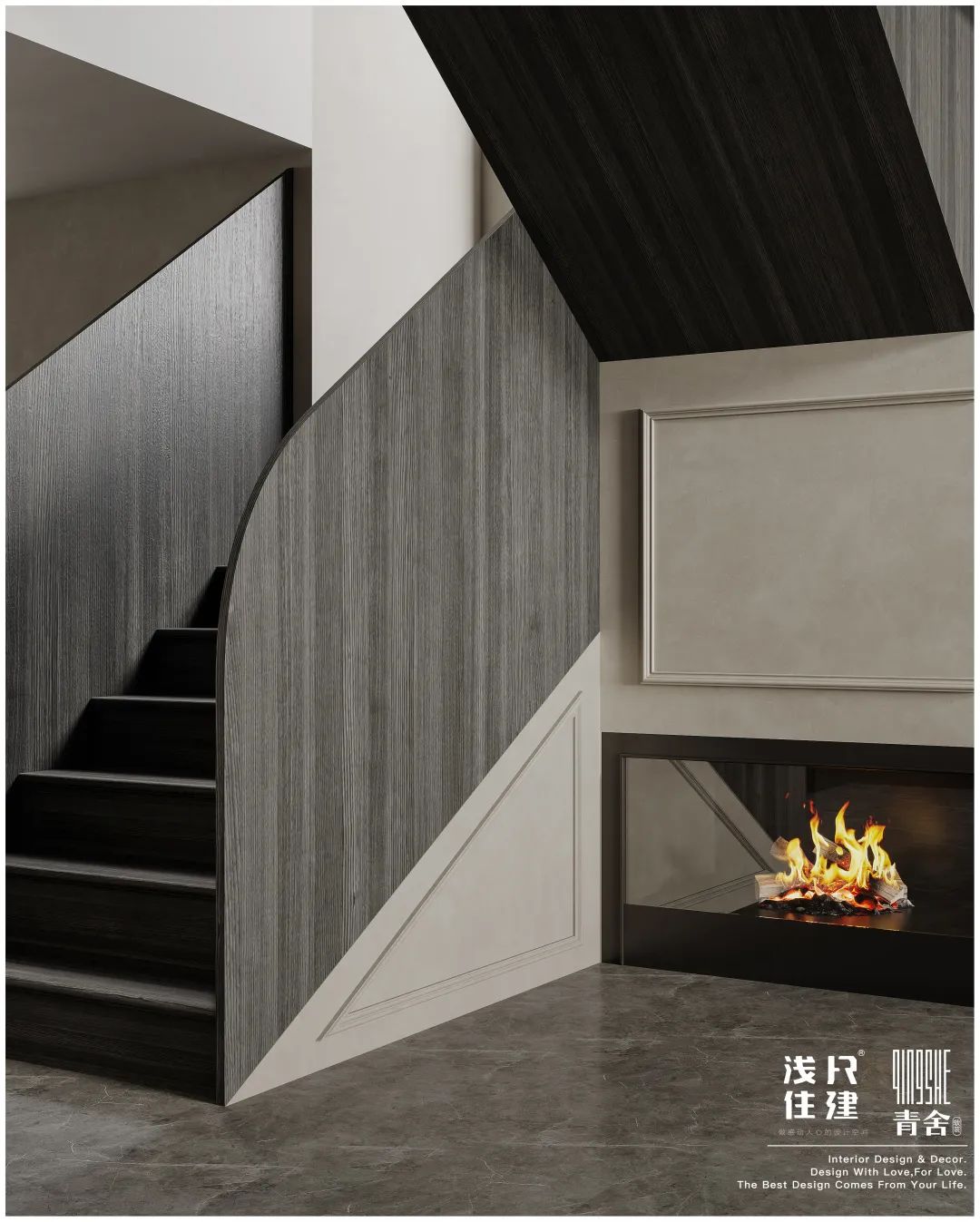 金汇园混搭风格别墅设计丨浅尺住建-79