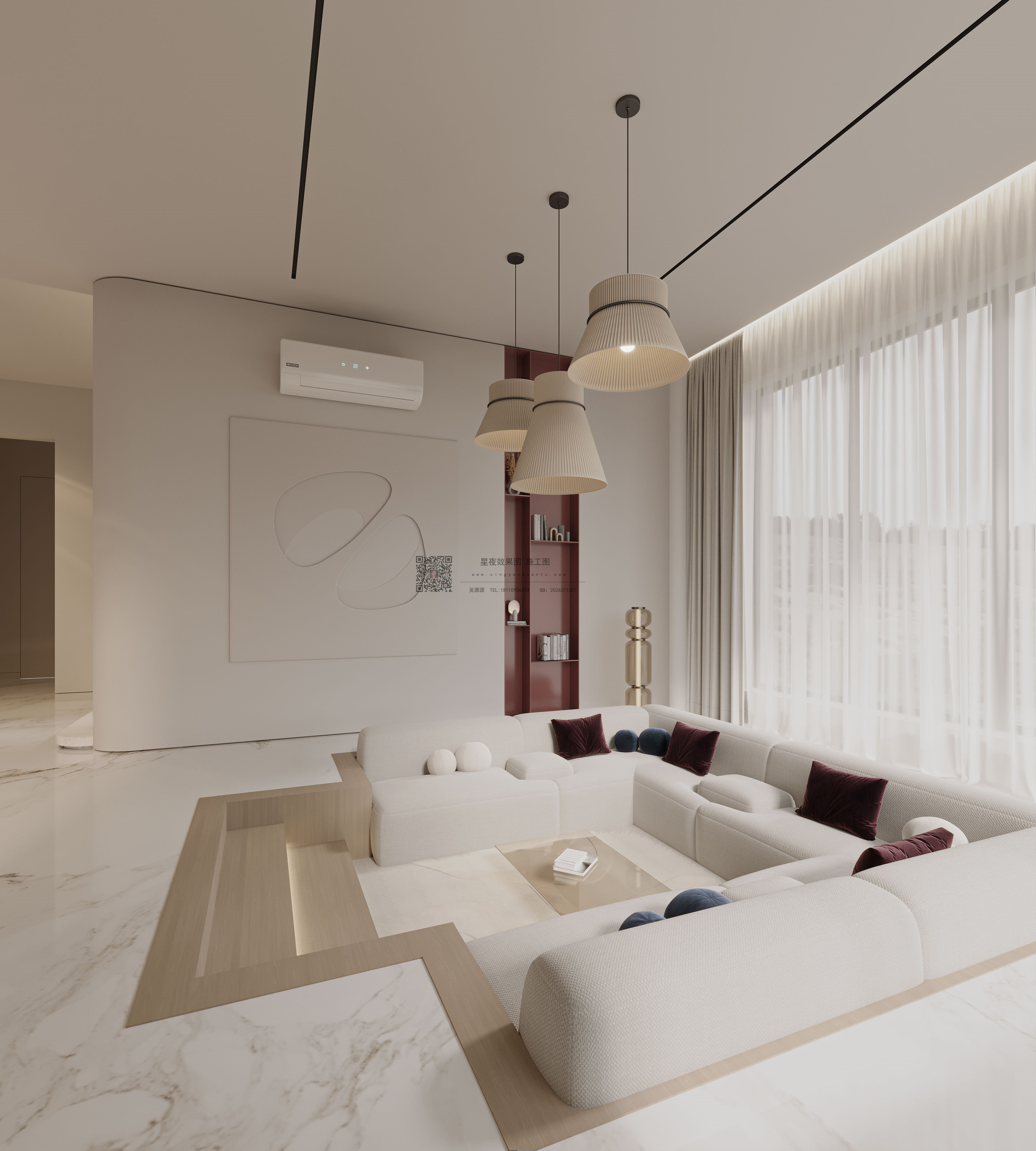 现代别墅，下沉式客厅的魅力-3