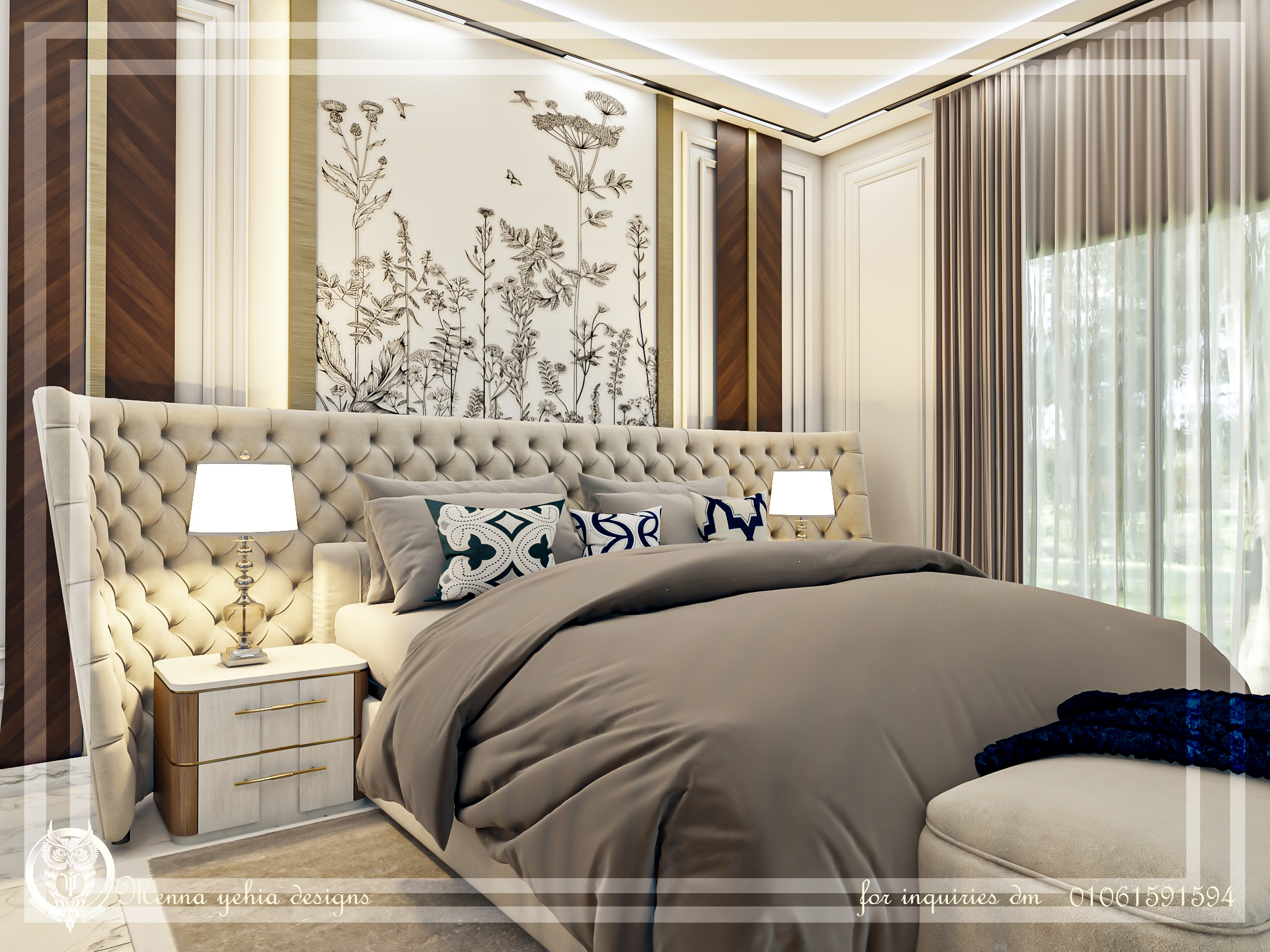 CONTERMPORARY BEDROOM WITH DRESSING ROOM-1