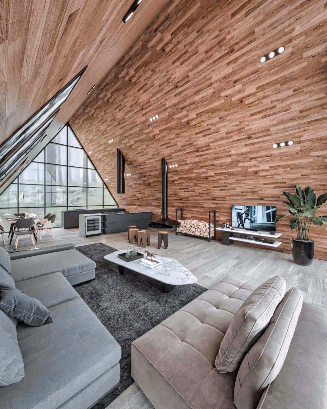 Lima AFrame Cabin 全包装修-10