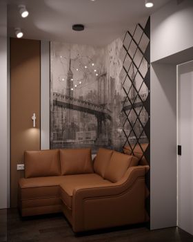 Room interior with VR