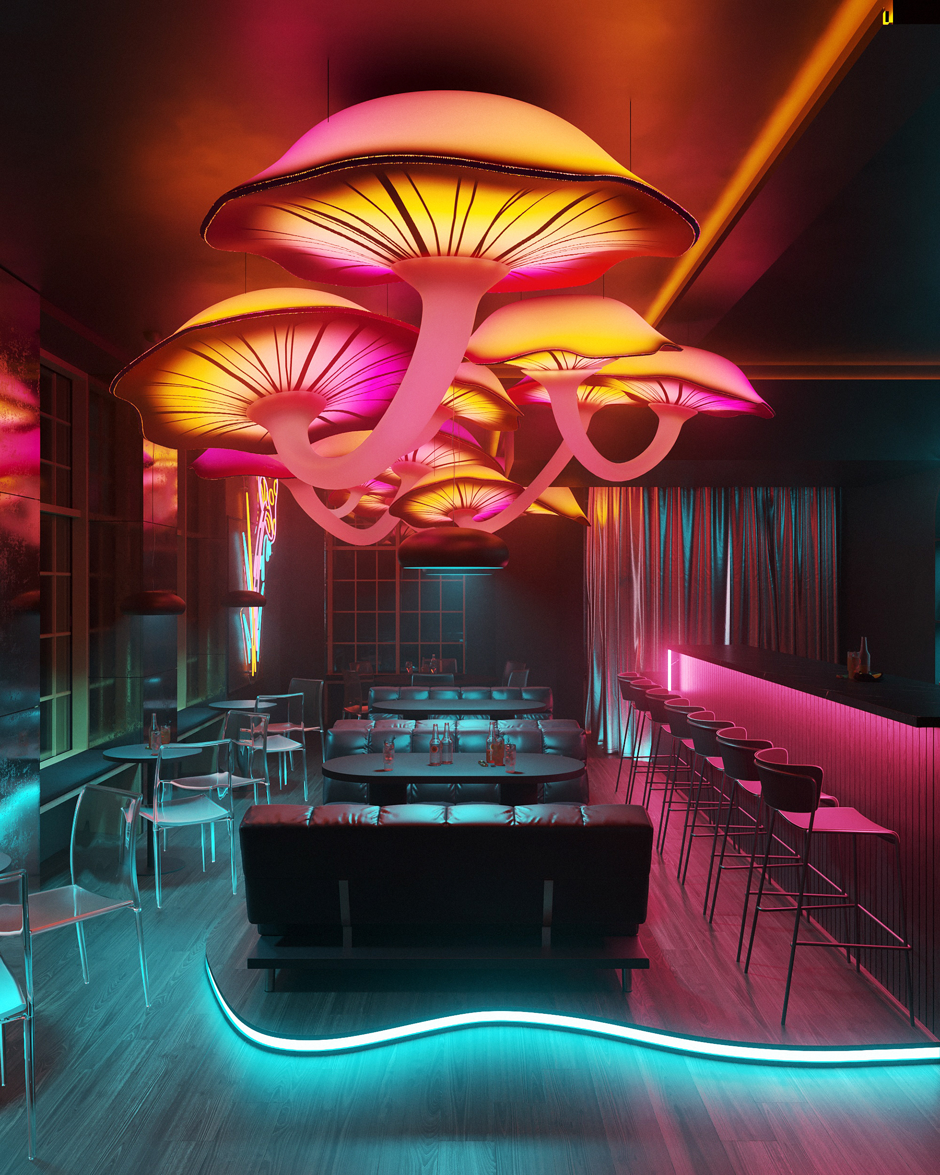 蘑菇丨波兰格但斯克丨HAPPY ROOM-18