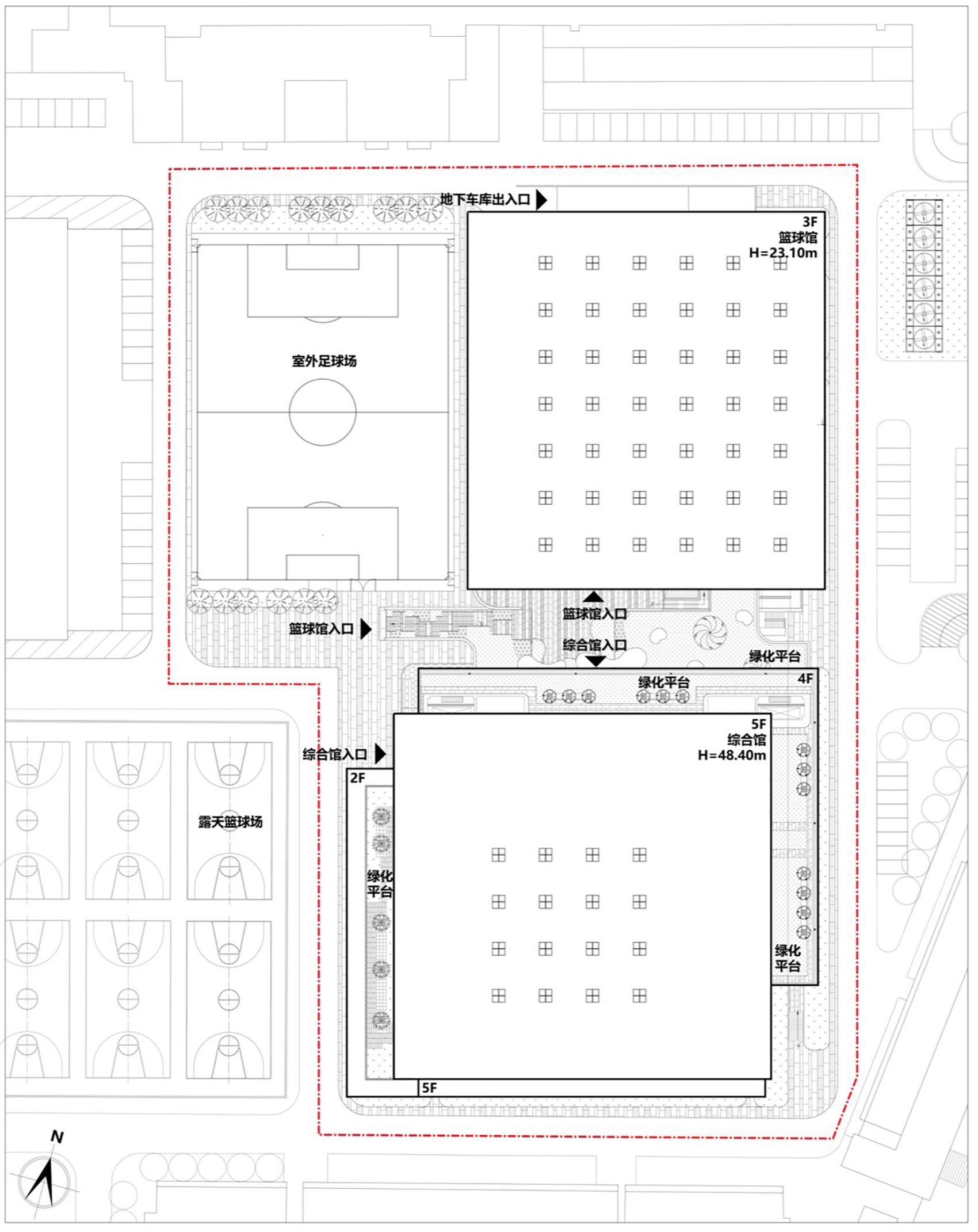 五邑大学体育馆丨中国江门丨华南理工大学建筑设计研究院有限公司-105