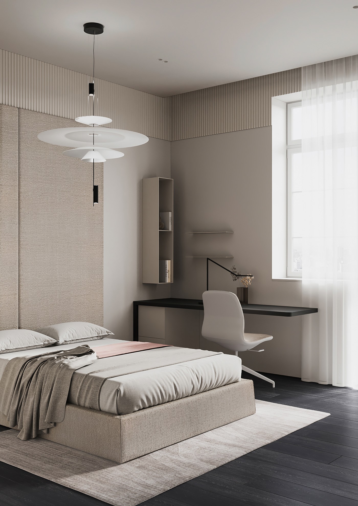 130㎡中性色系住宅设计 超精致！-12