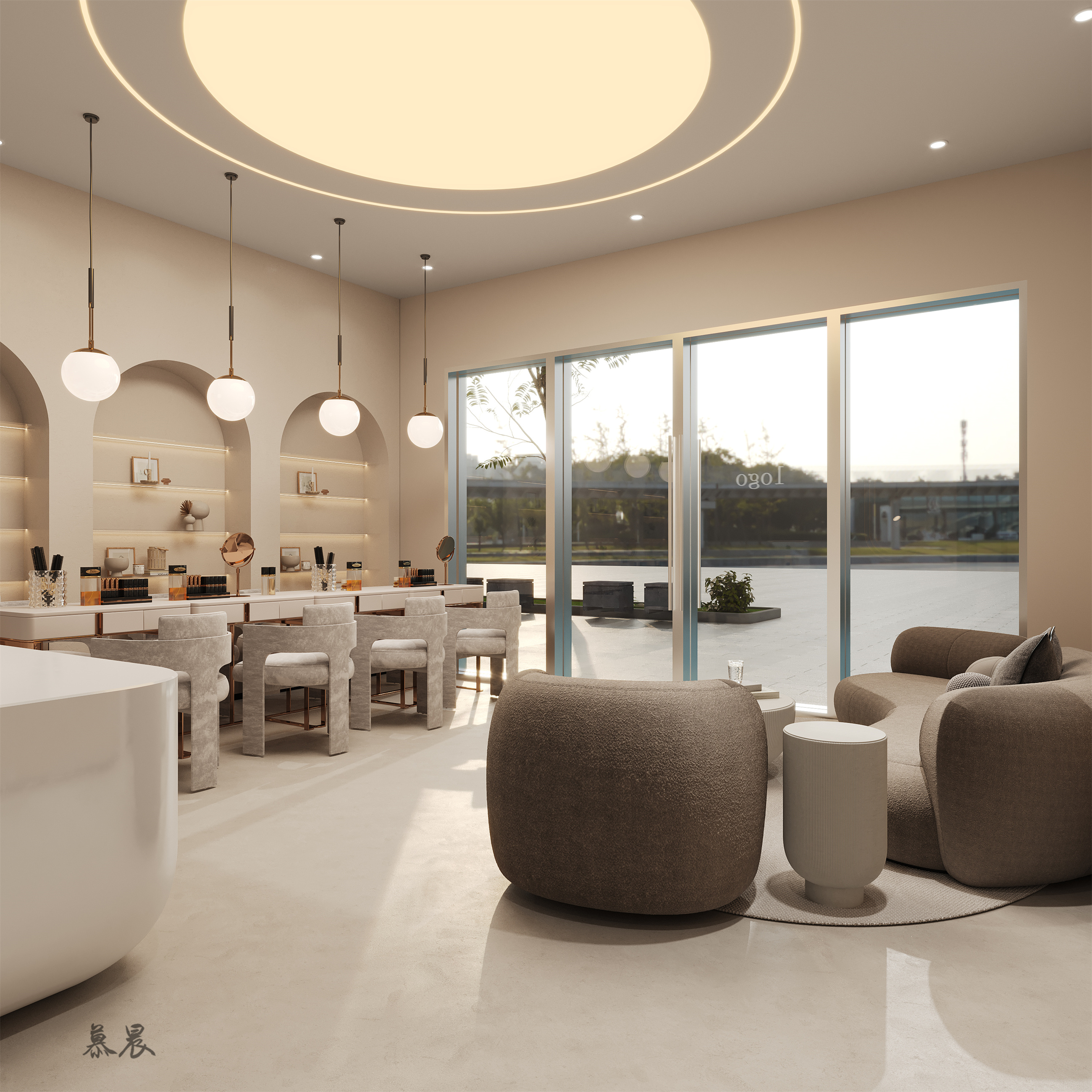 美容院设计|舒适治愈-1