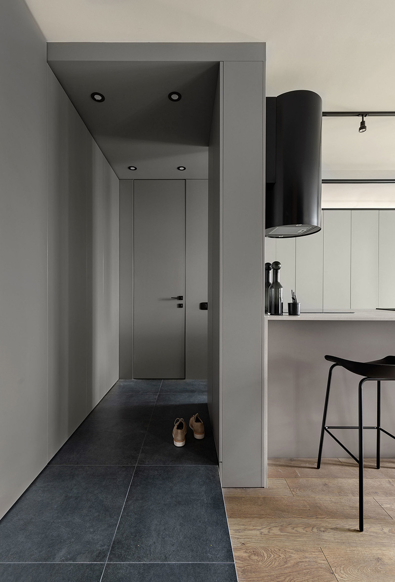 乌克兰基辅 43 平米紧凑型时尚公寓设计-5