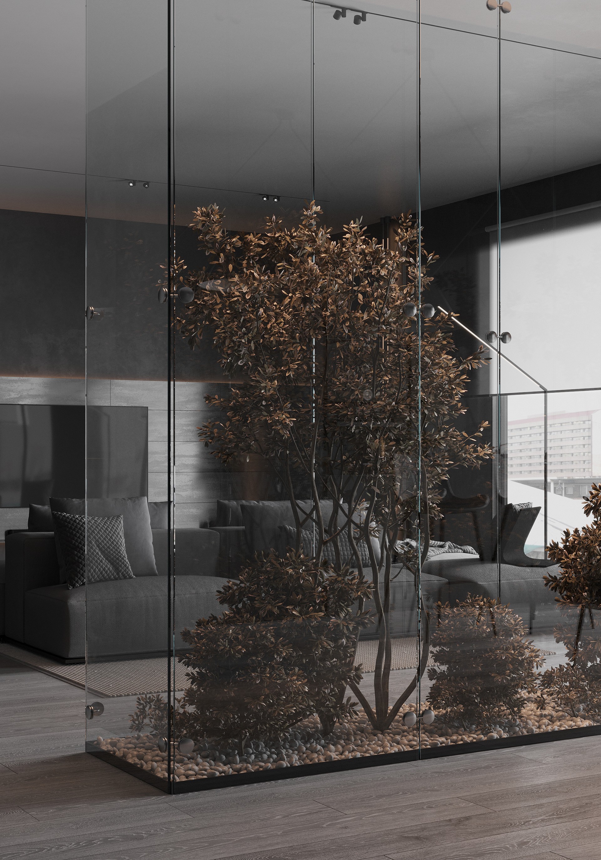 黑色系住宅设计  超酷！-6