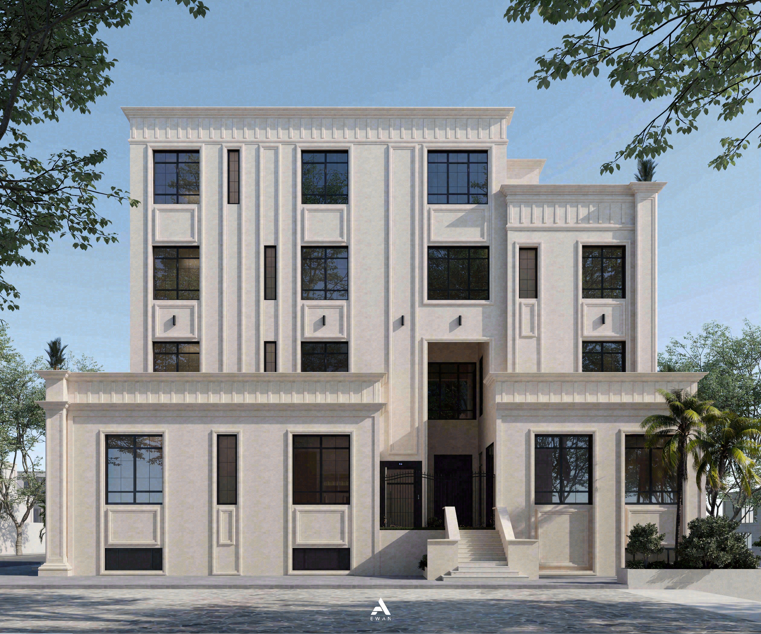 私人新古典主义别墅丨Amira Raslan-12