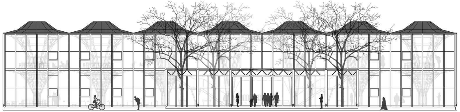 中国龙富社区中心 · 灵活环保的临时建筑-4