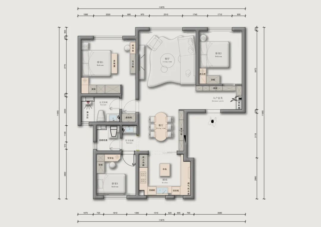 《天成华境》简约意式三室两厅设计丨中国天津丨原筑空间 熊彦好设计组-28