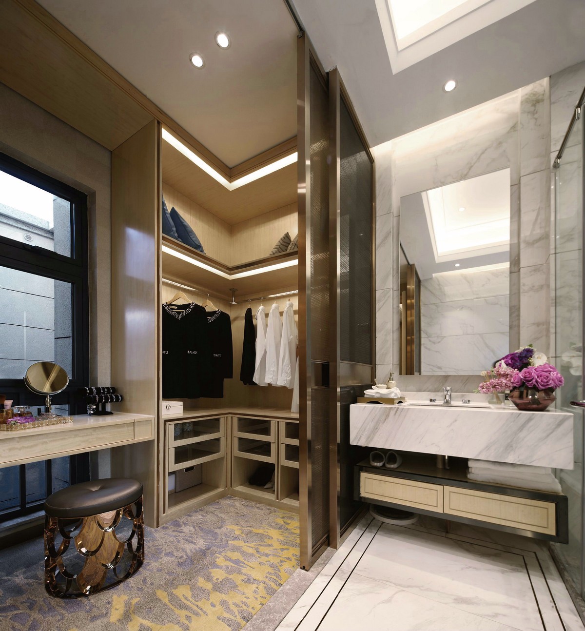 广佛新世界别墅中式混东南亚样板间-12