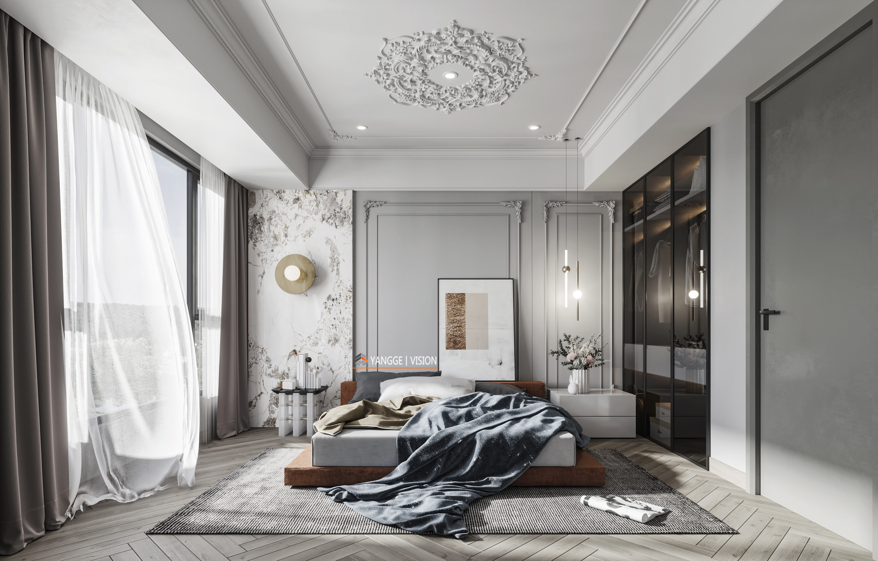 现代轻奢风客厅设计，精致生活品味-7