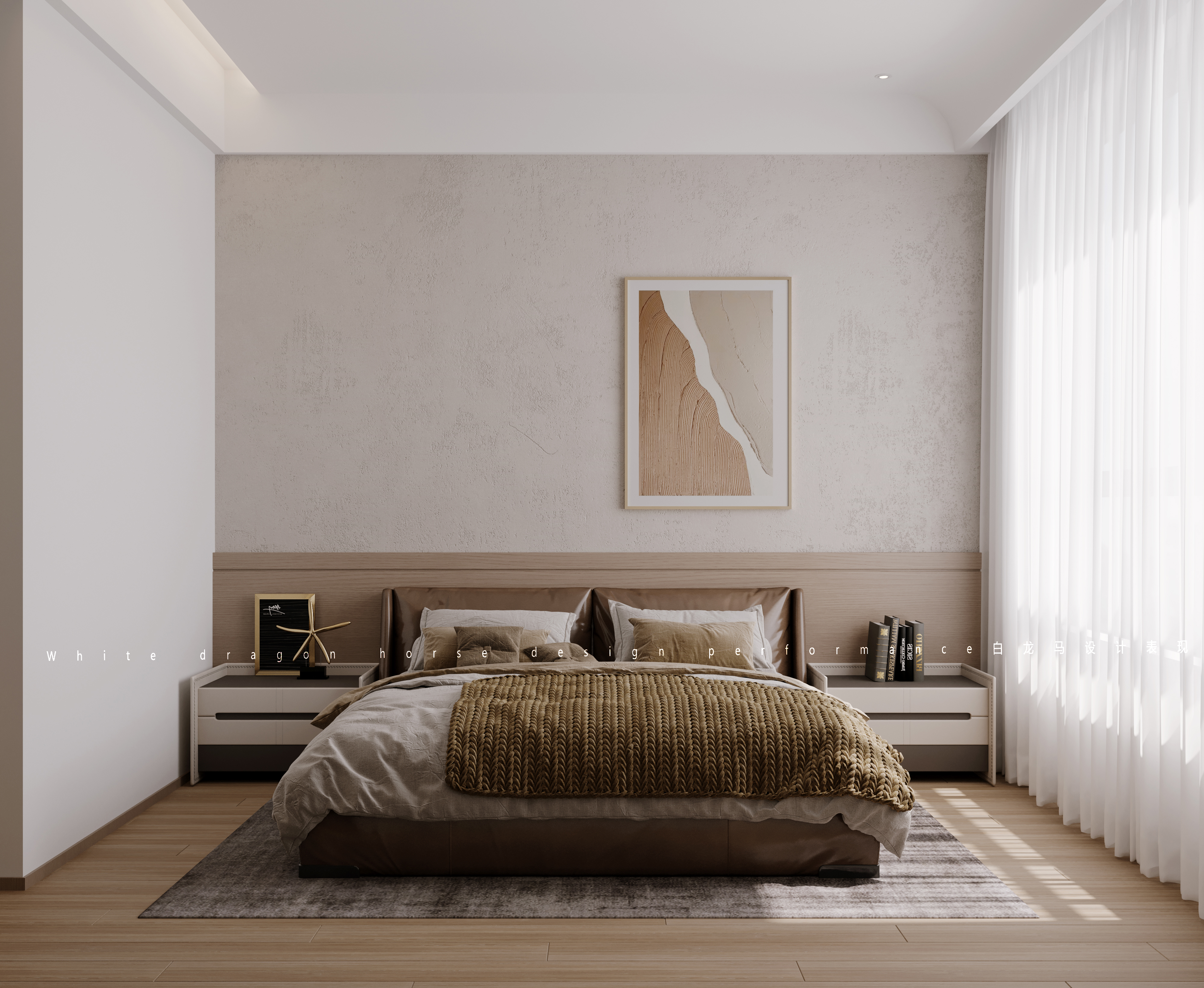 现代别墅全屋设计——白龙马效果图-1