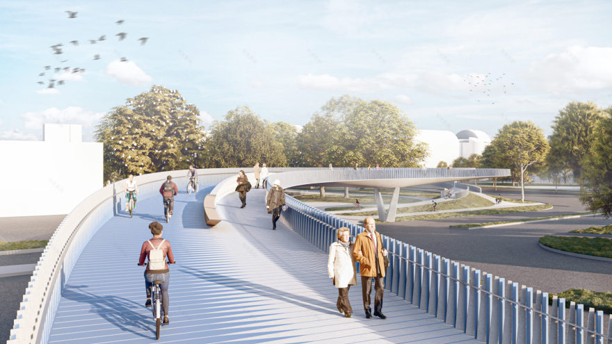 德国海德堡内卡河人行及自行车桥-7