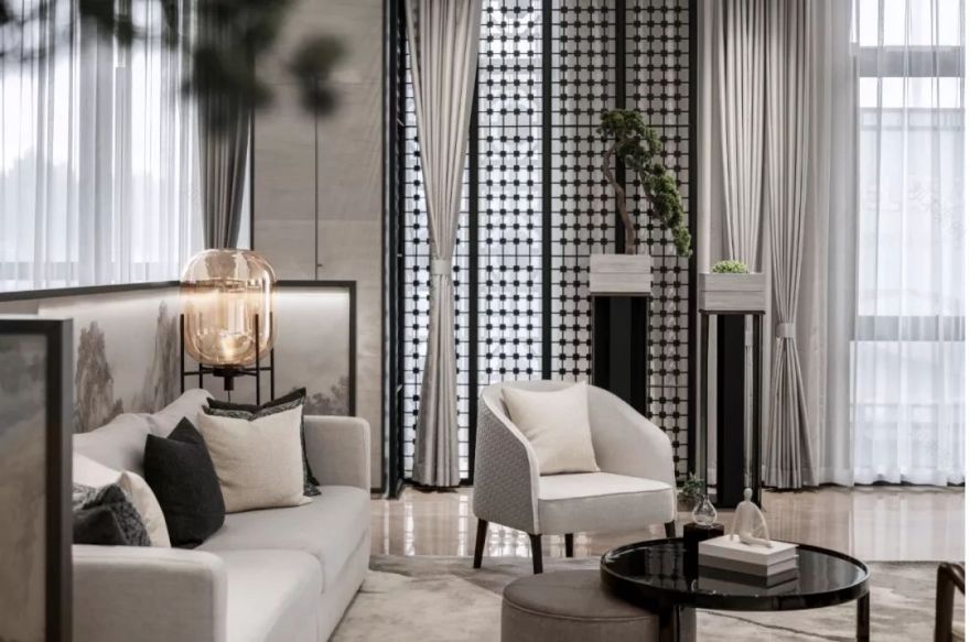 上湖嘉园营销中心 | 光影空间的人与景对话-40