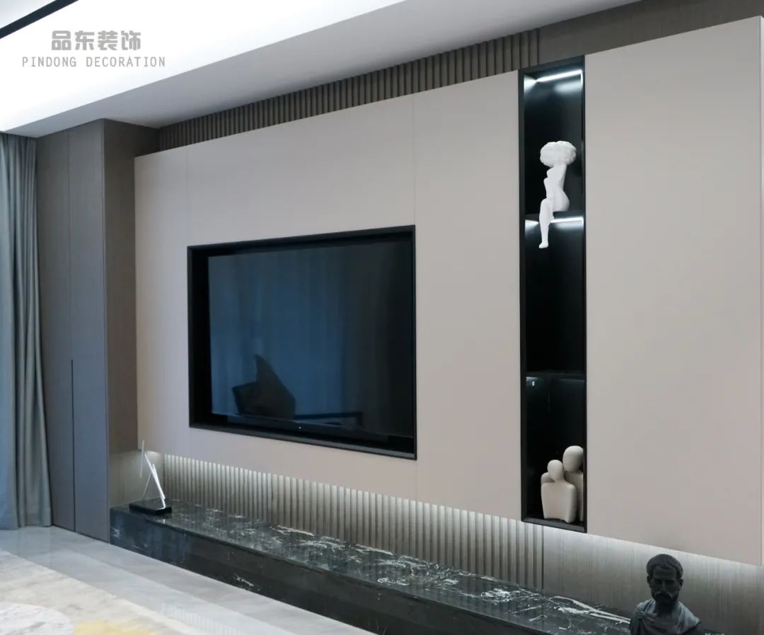 椒江山水润园 135㎡静谧之家丨台州品东装饰-45