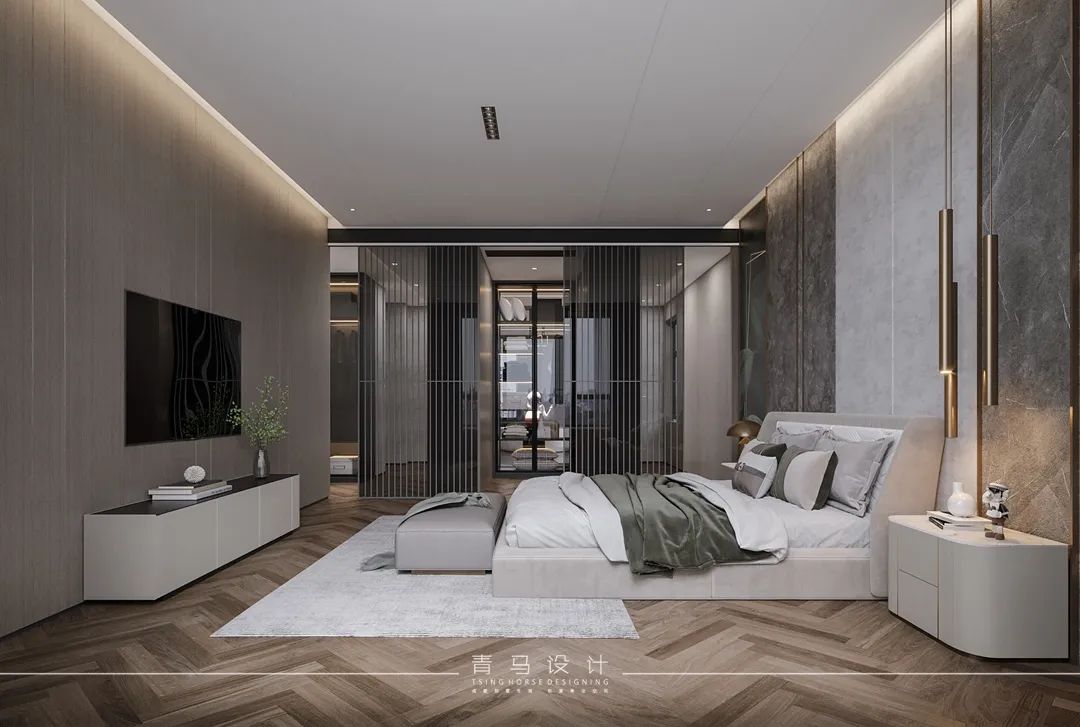 天水锦润华府300㎡现代简约家居丨中国天水丨青马别墅空间设计-50