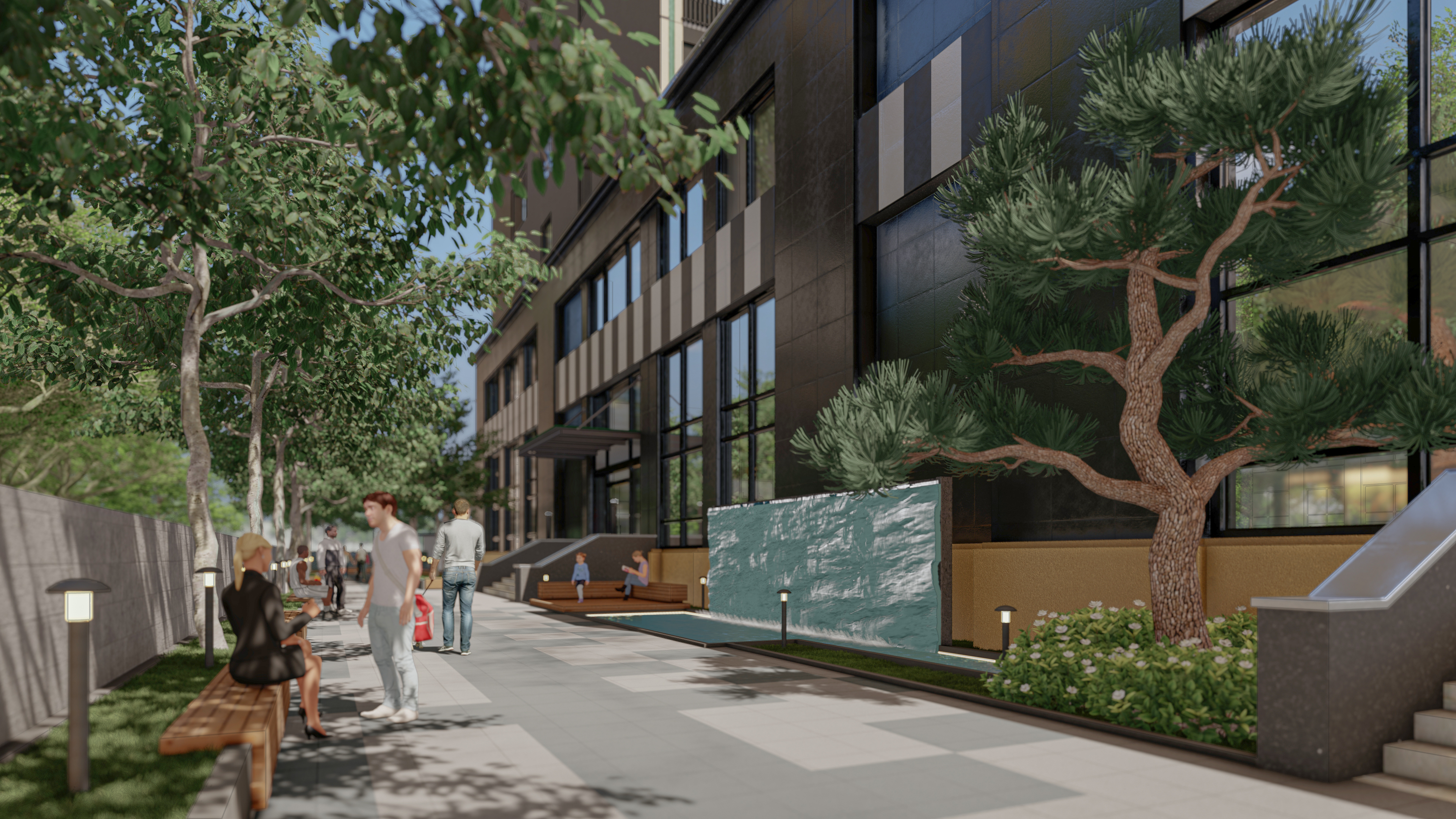 Phu Vinh 12F 大楼公共空间景观丨越南丨SGL 工作室团队-9