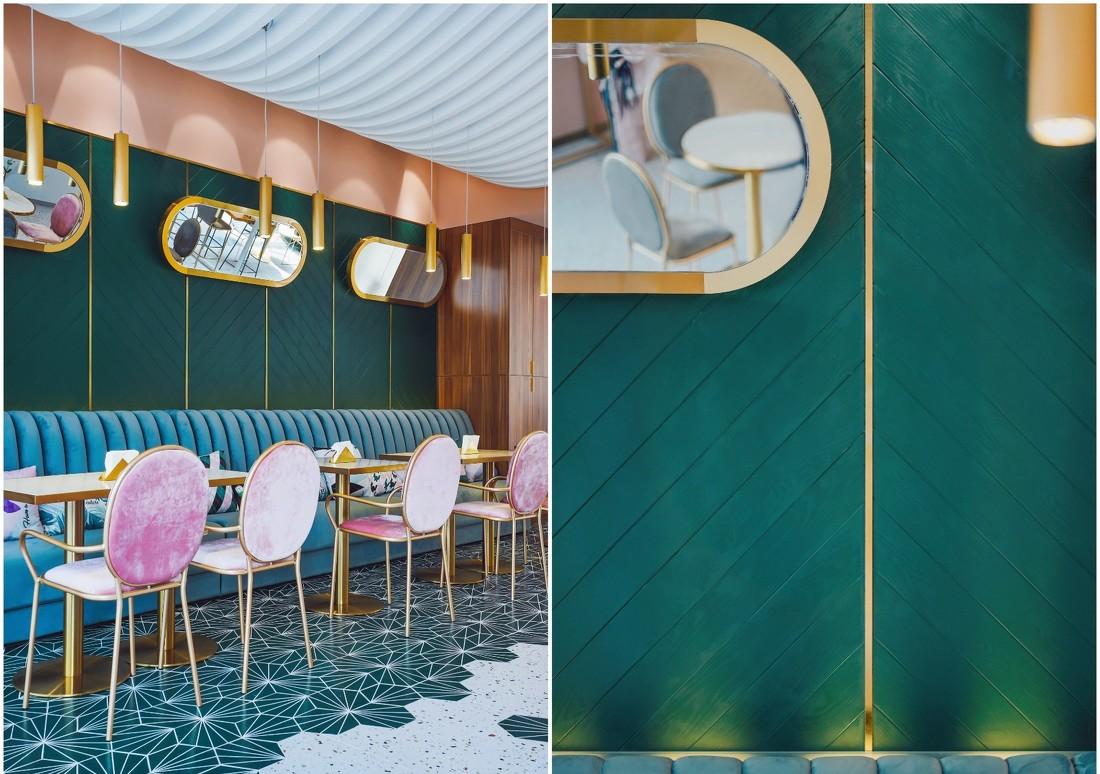 梦幻甜品店，全景玻璃墙，定制沙发，夜晚璀璨-1