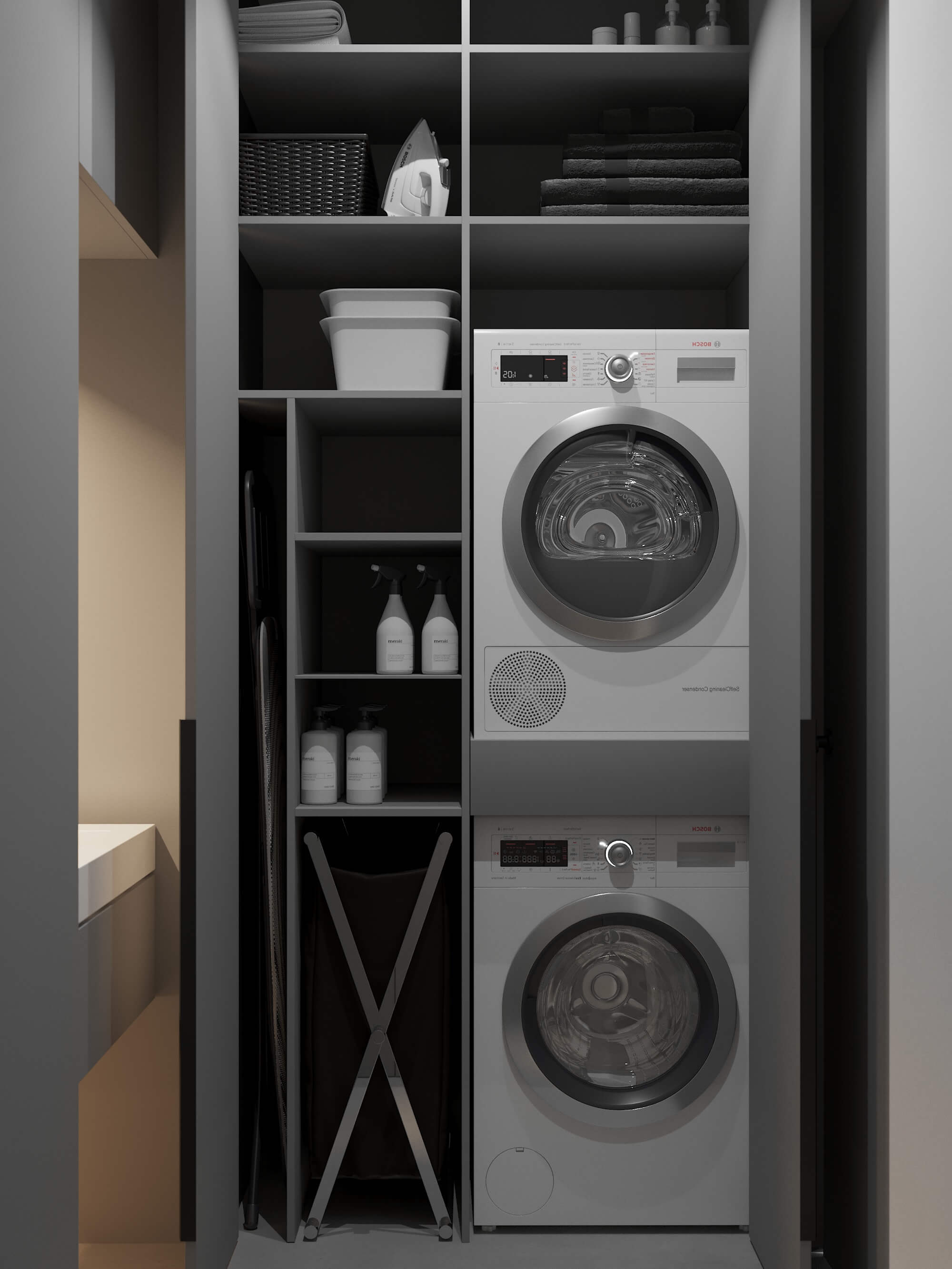 高级灰色系小空间公寓设计 成熟之选，优雅中充满温暖-39