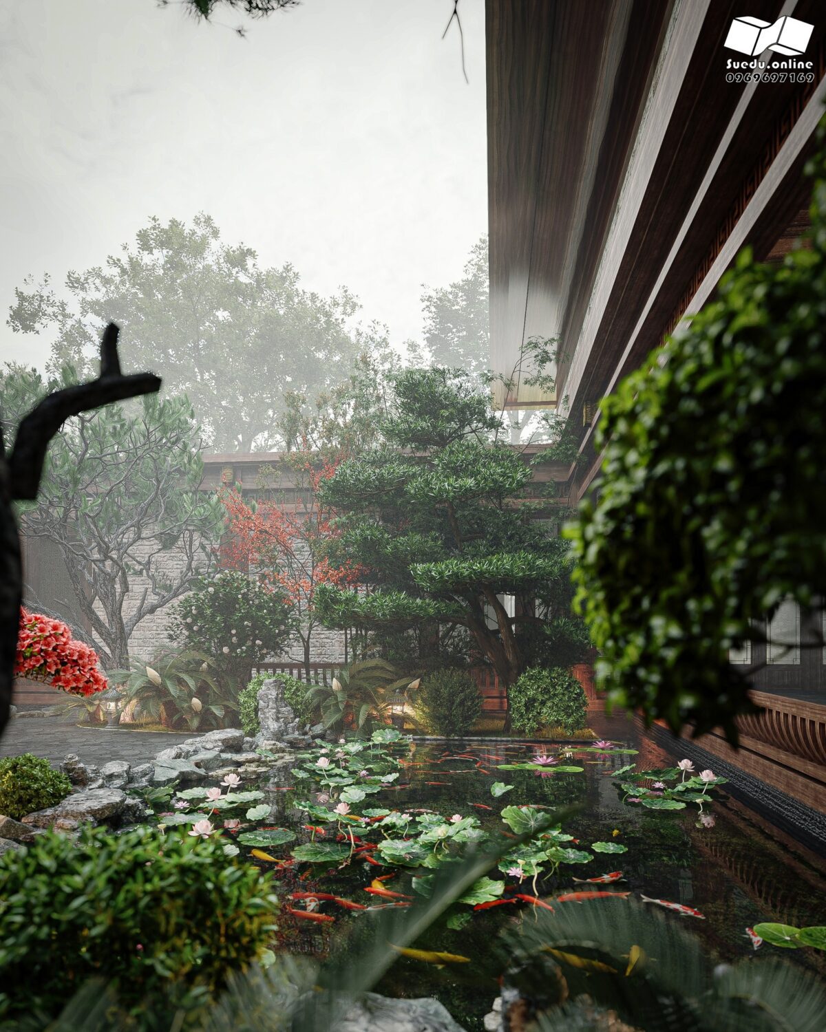 免费的SketchUp花园外部模型丨Phan Thuc-4