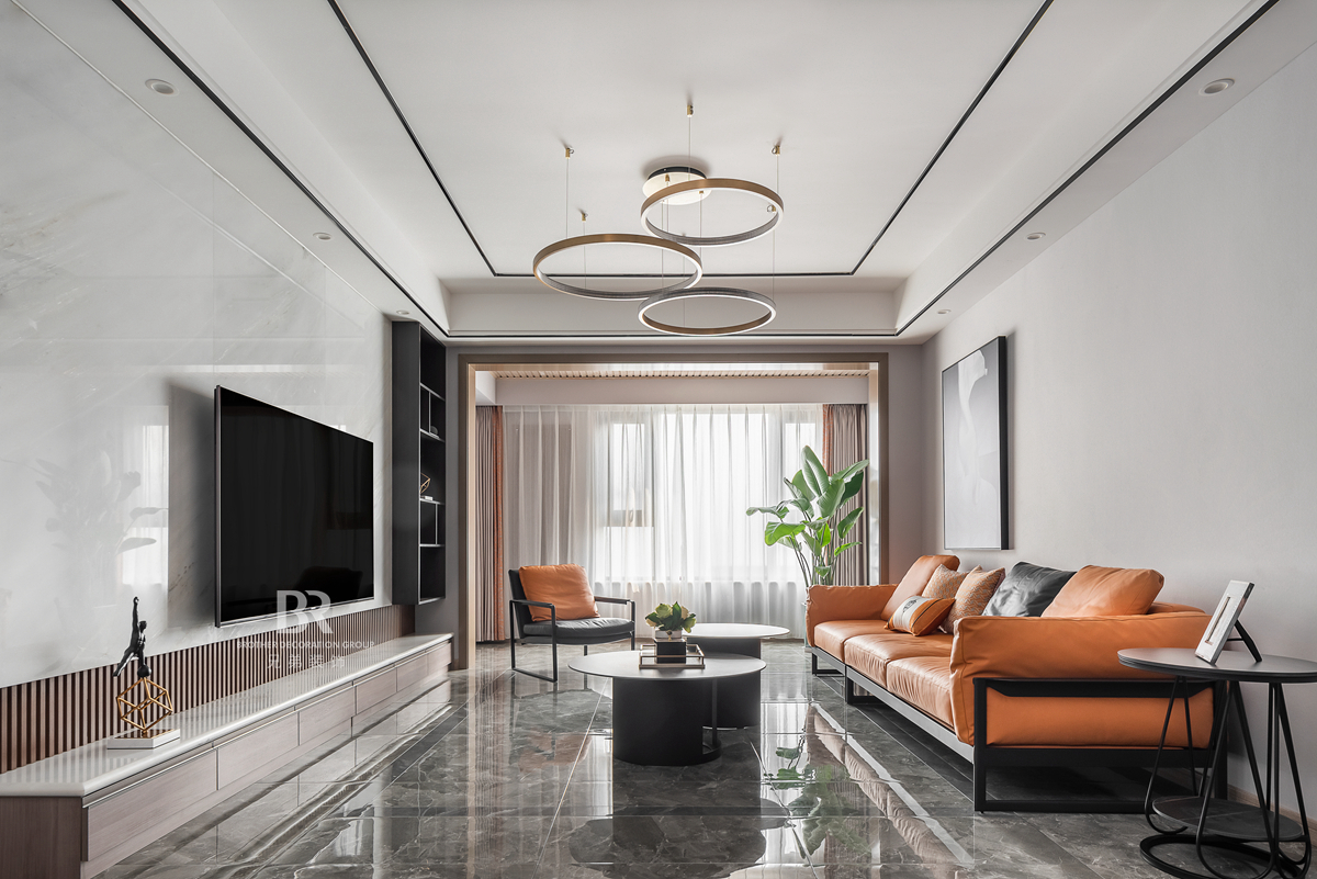 紫御江山 94 平现代轻奢风格装修设计案例丨重庆兄弟装饰公司水母家整装-7