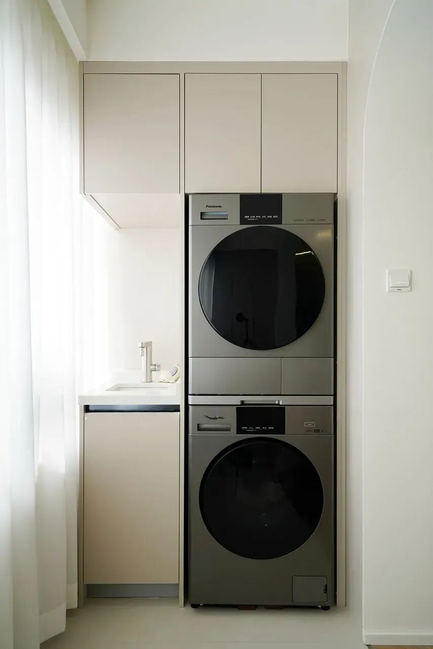 昆明13万打造125㎡现代轻法式三居，黑白配色的极致优雅，每一寸都美到骨子里！-18