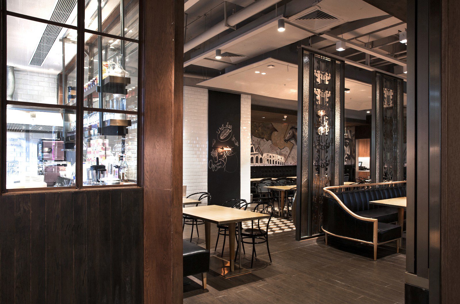 280m²东莞漫话热狗西餐厅  方盒子餐饮设计-9