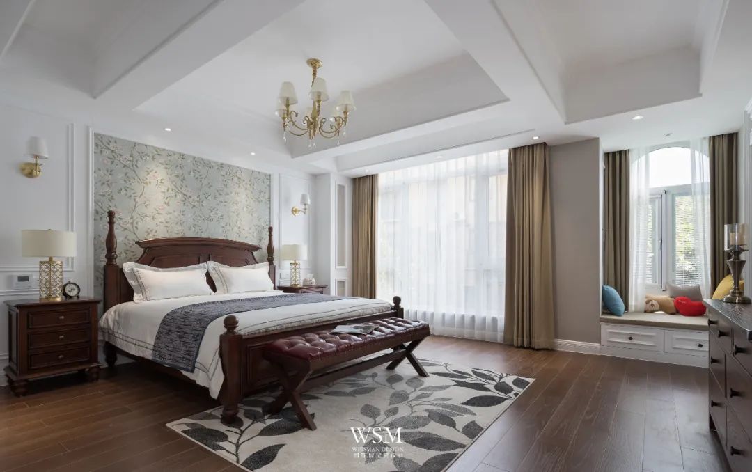 苏州明珠城 400 平米美式私宅，打造浪漫复古生活空间-49