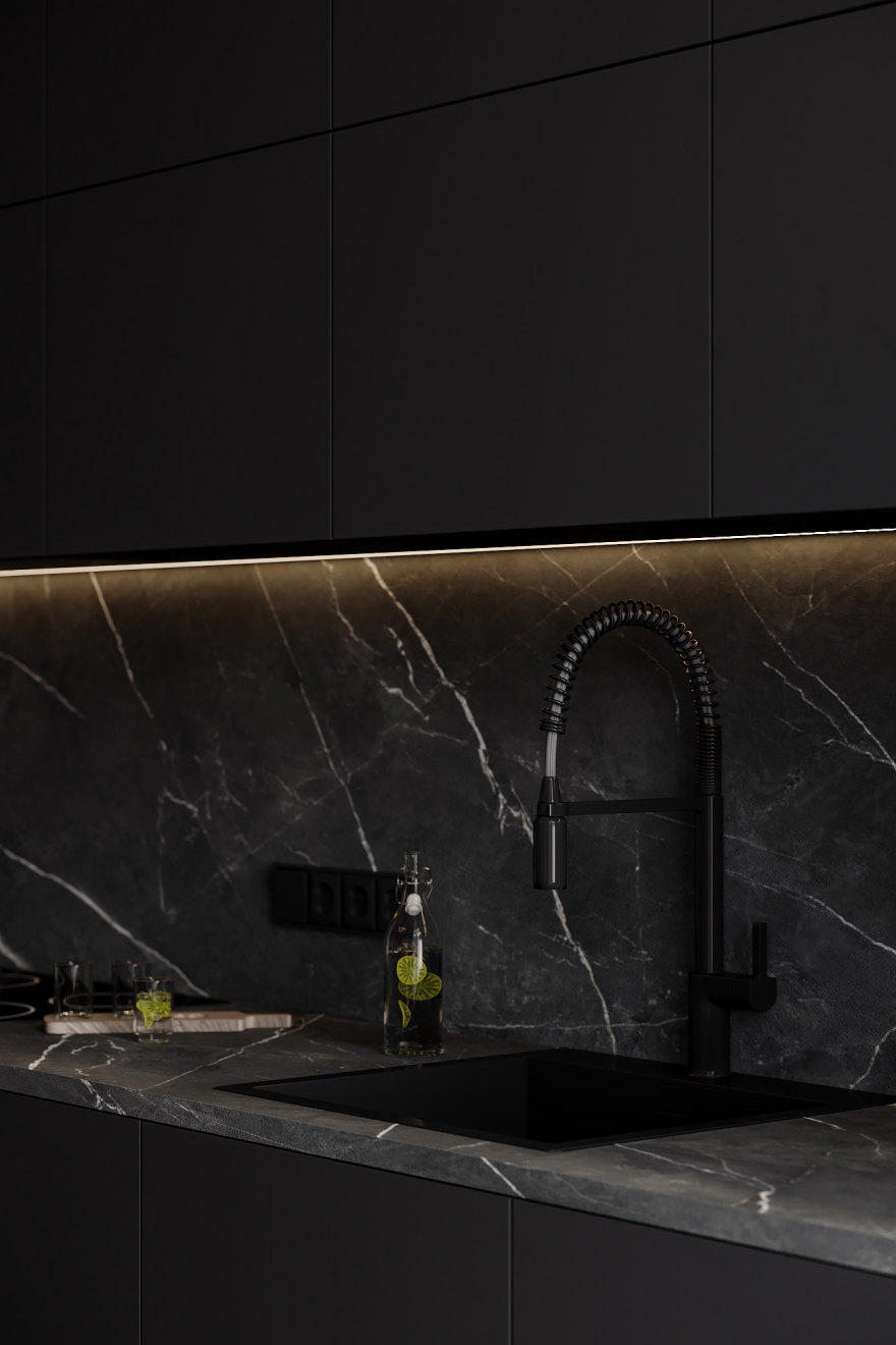 维尔纽斯,厨房与客厅区域 (注:Vilniy 可能是Vilnius维尔纽斯的拼写错误 ) 丨乌克兰-10