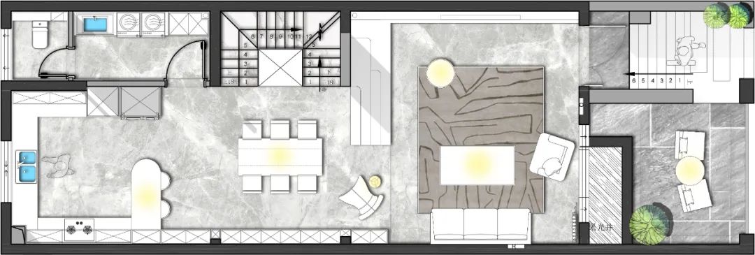 合肥岭湖墅侘寂风别墅设计丨中国合肥丨安徽飞墨设计-50