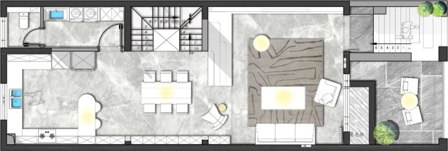 合肥岭湖墅侘寂风别墅设计丨中国合肥丨安徽飞墨设计-50