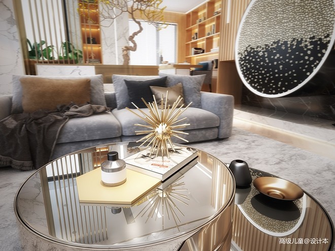 180万元三居188平米装修案例丨中国温州丨知不觉中室研室-17