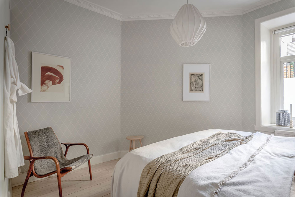 瑞典 84 平米粉色餐厅公寓设计-20