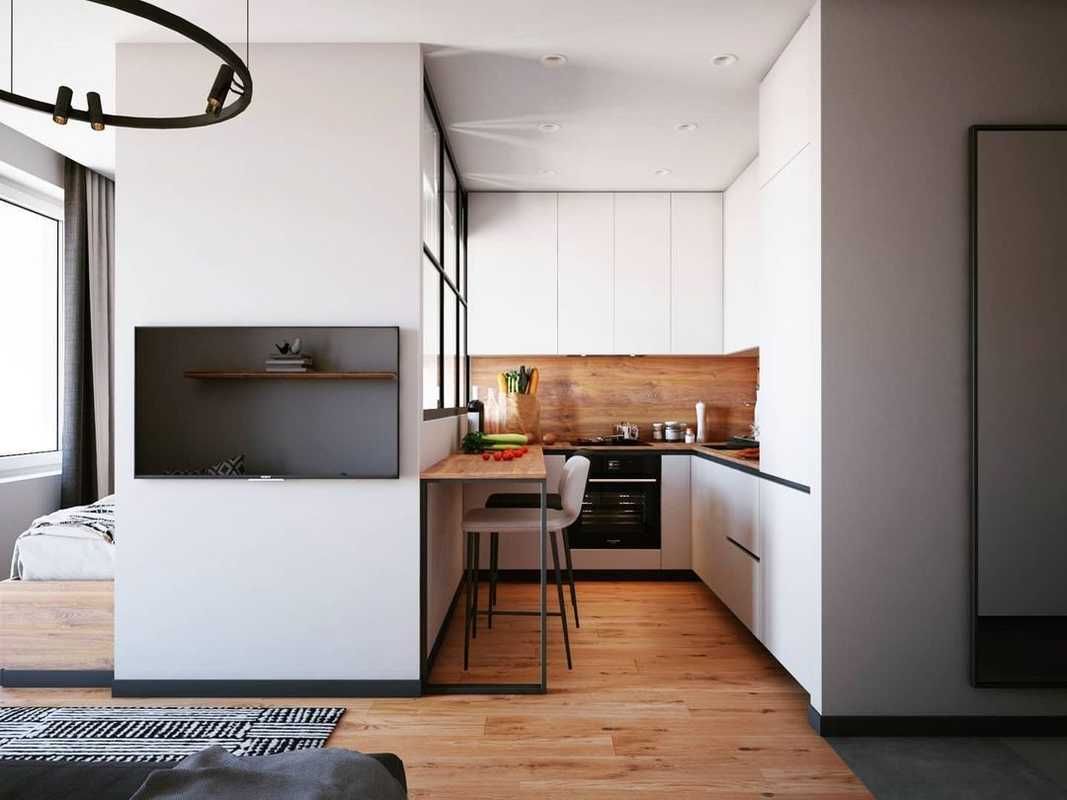 Маленькие Квартиры студии до 30 м2 (7 проектов) - Фото и планировка-257