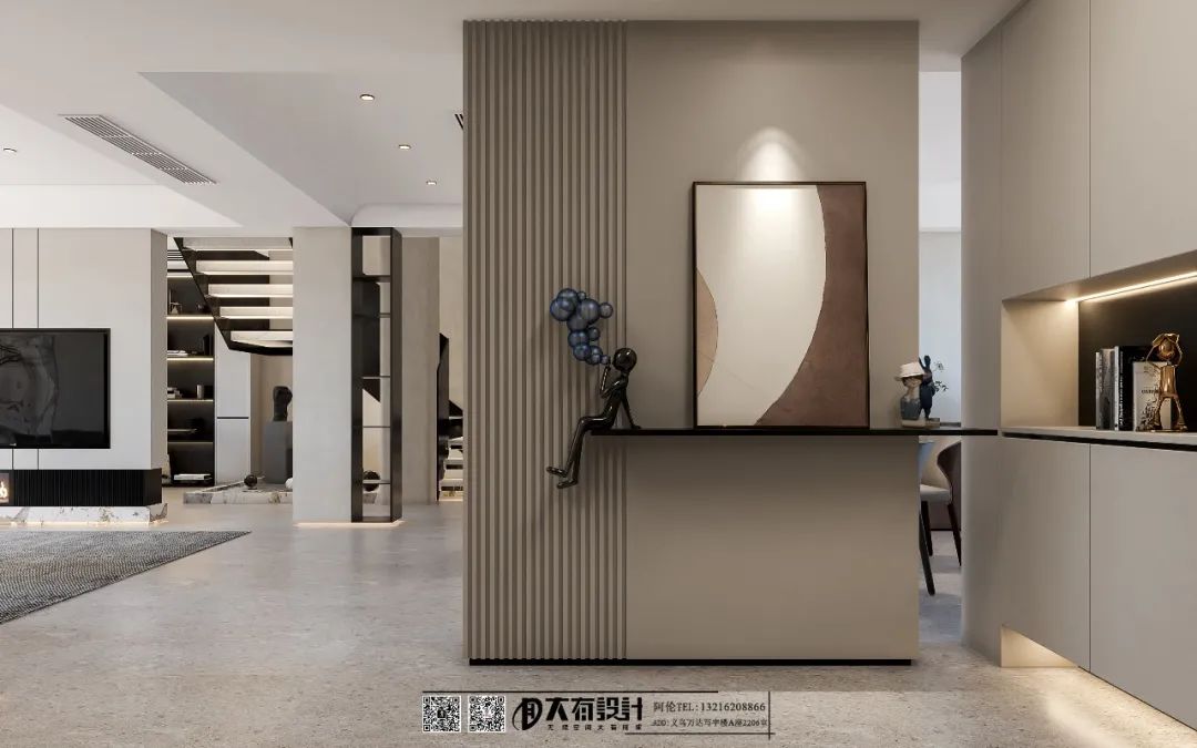 极简轻奢义乌 326㎡贵气住宅设计丨大有团队-4