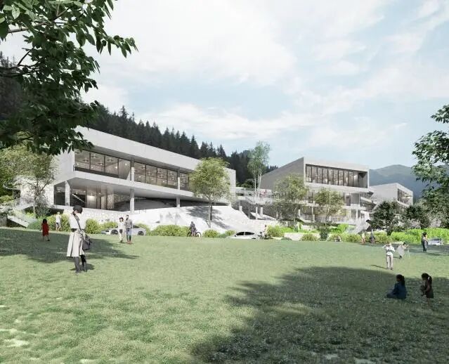 因石而立栖木为生|我院设计的浙江农林大学古树名木保护研究院奠基开工！-41