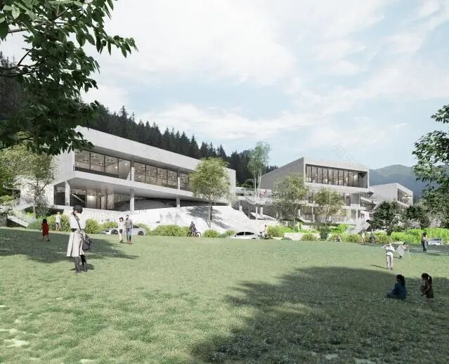 因石而立栖木为生|我院设计的浙江农林大学古树名木保护研究院奠基开工!-41