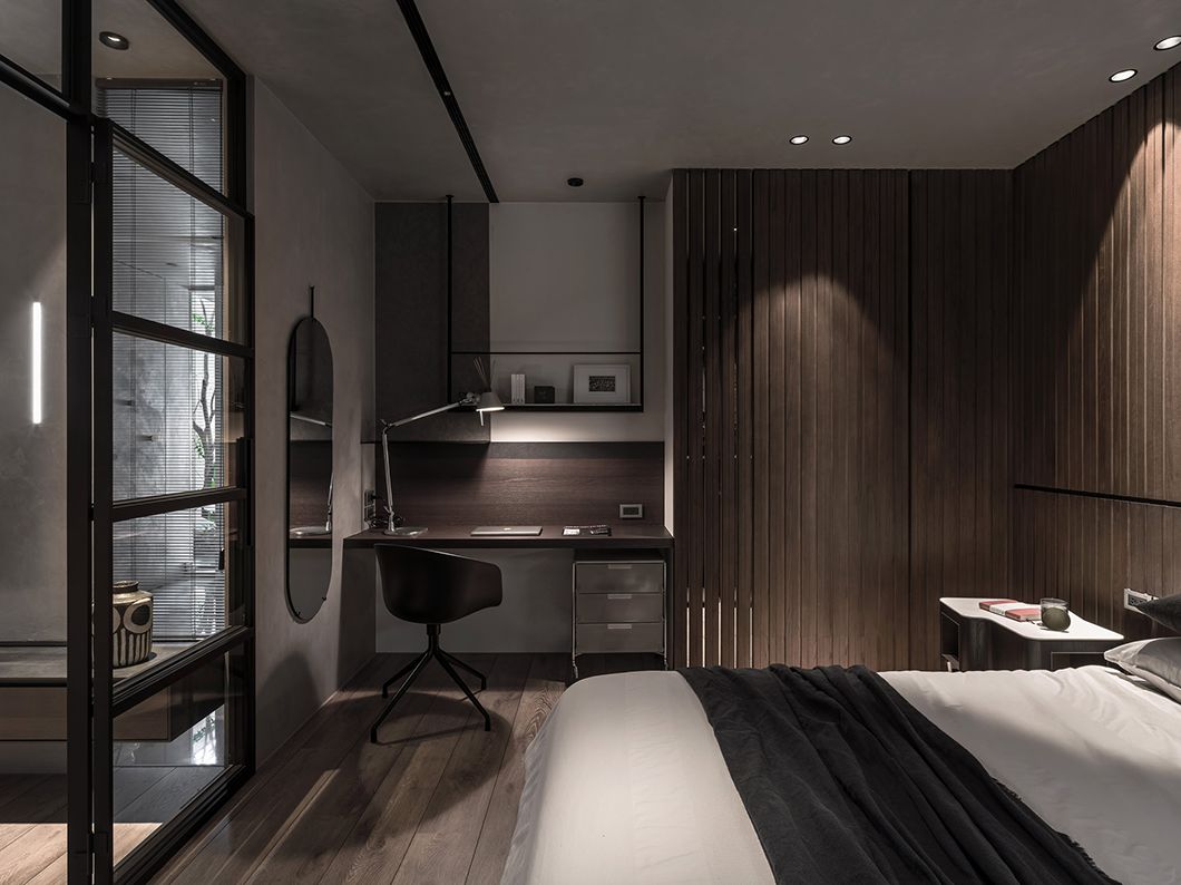 110 坪四层别墅，极简线条与自然元素共融-34