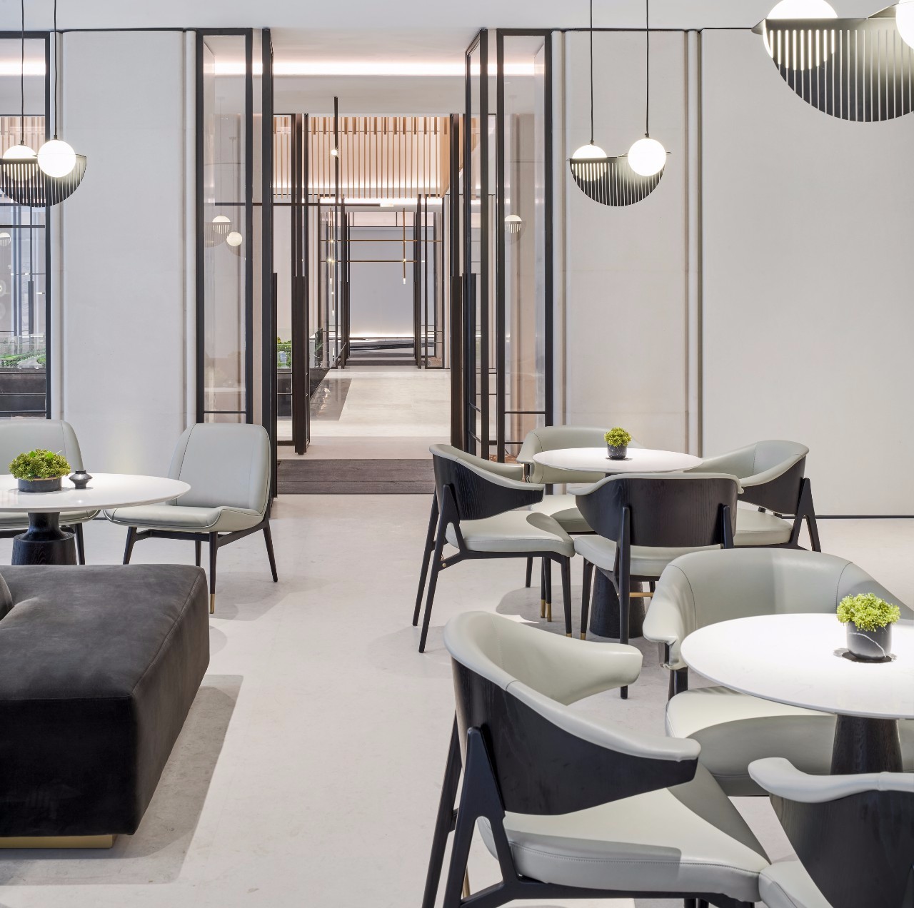 无间设计打造 1200㎡东方摩登营销中心-13