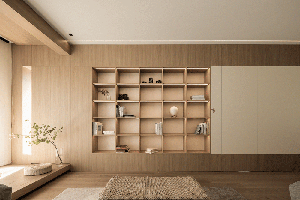 杭州 128 平简约温暖日系四叶草户型丨中国杭州丨上北设计机构（杭州）-13