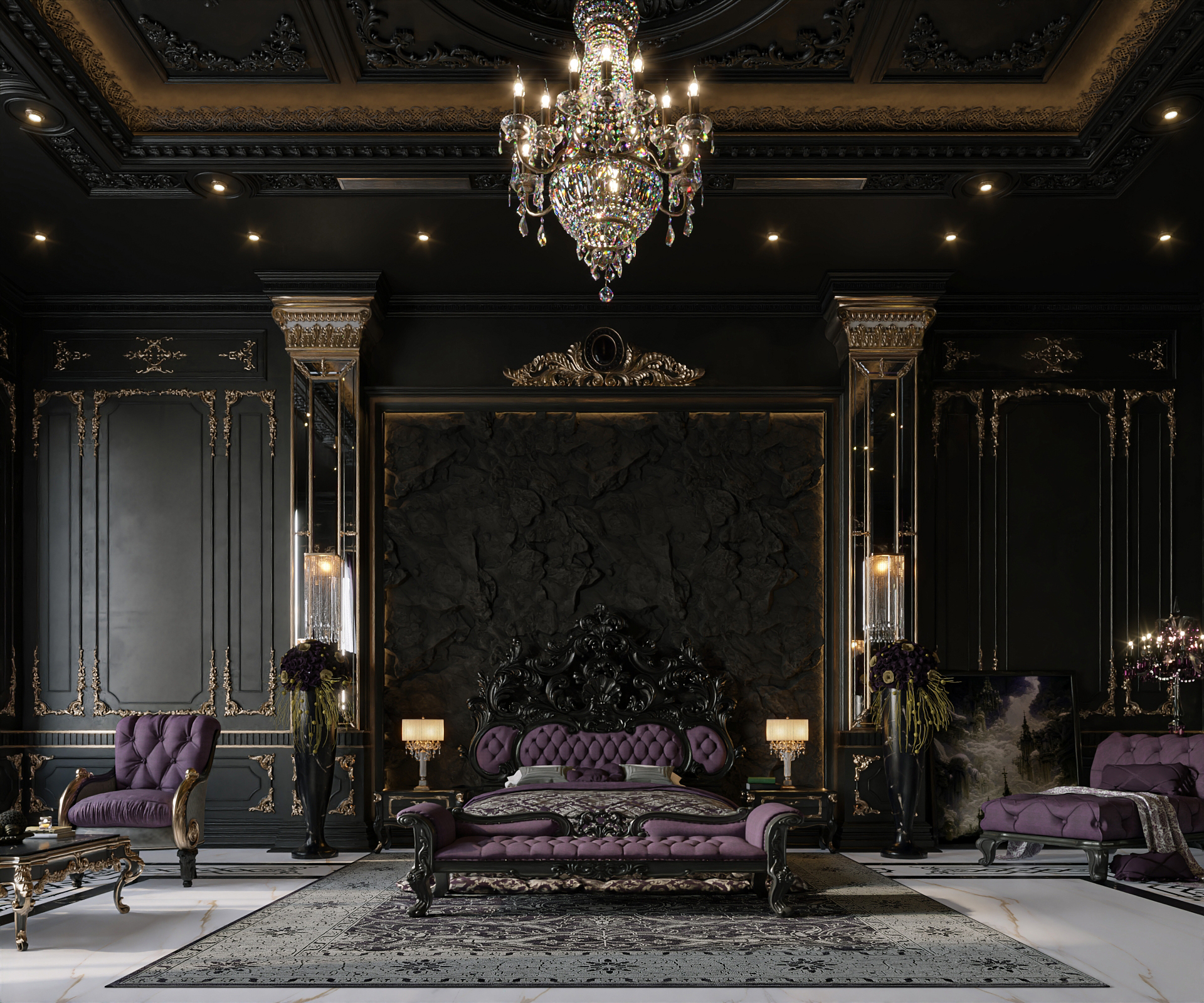 DARK GOTHIC BEDROOM DESIGN-0